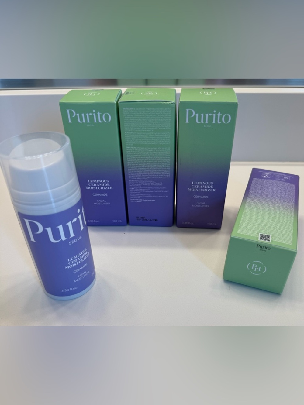 Purito Luminous Ceramide Moisturizer (4 unopened, 1 partial)